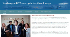 Desktop Screenshot of motorcycleaccidentlawyer-dc.com